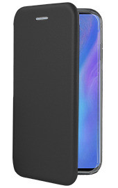 Луксозен кожен калъф тефтер ултра тънък Wallet FLEXI и стойка за Huawei P30 Pro VOG-L29 черен